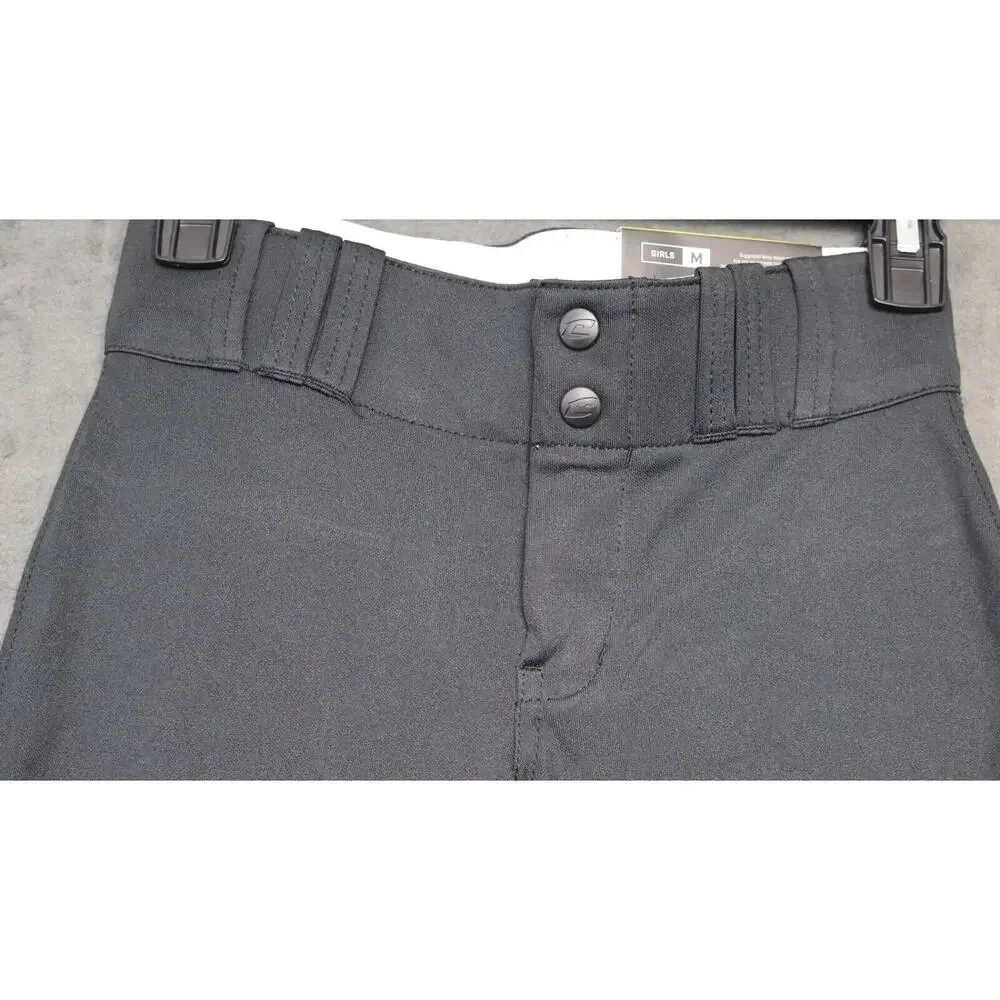 CHAMPRO Girls Fastpitch Softball Pants Black Youth medium